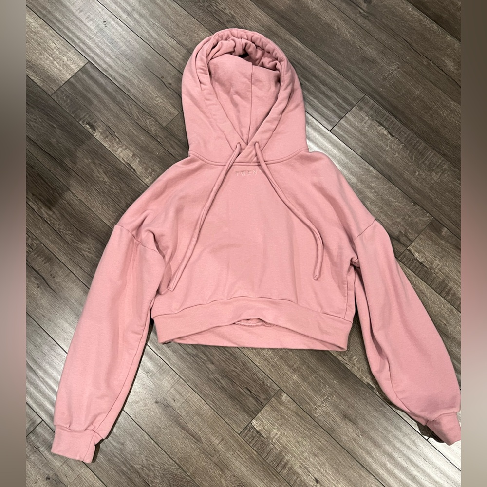 Twenty Montreal Pride French Terry Cropped Hoodie | L | Pink | Matching Set